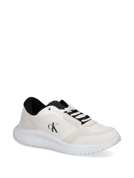 Sneakerși Calvin Klein Jeans alb