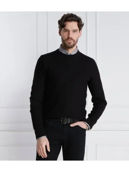 BOSS BLACK De lână pulover Palwino negru