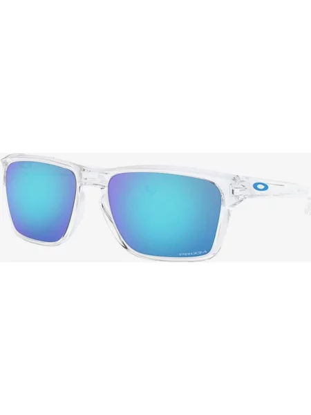 Przezroczyste okulary Oakley Sylas z szafirowymi soczewkami Prizm białe
