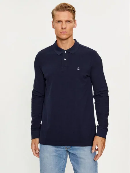 Polo majica United Colors Of Benetton modra