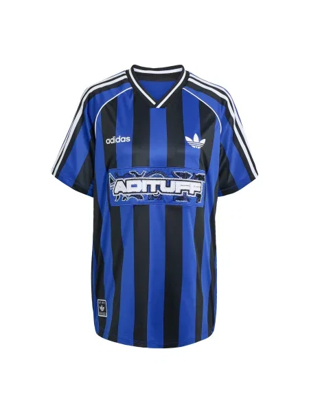 Tricou Adidas Originals din jerseu cu mărgele negru