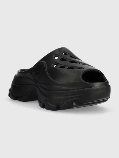 Шльопанці adidas by Stella McCartney на платформі чорний
