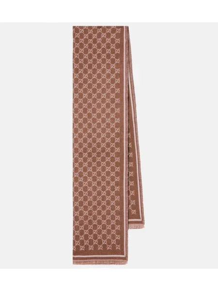 Fular Gucci de lână maro