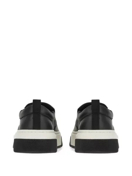 Sneakerși Ferragamo din piele cu imagine negru