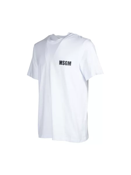 Koszulka Msgm z logo biała