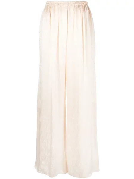 Pantaloni Forte_forte din satin în carouri