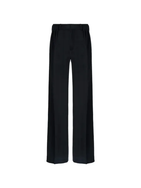 Pantaloni Missoni cu model herringbone negru