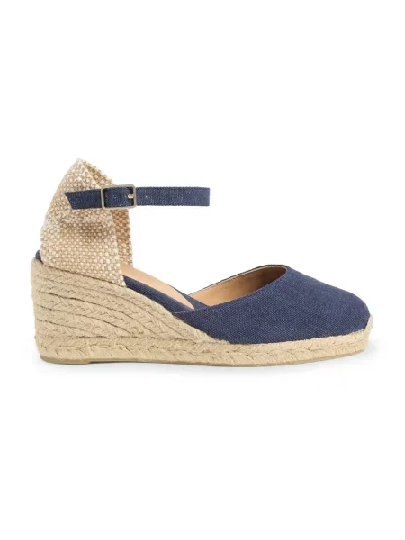 Espadryle Castaner na sprzączkę niebieskie