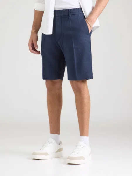 Pantaloni cu dungă Billie marin albastru