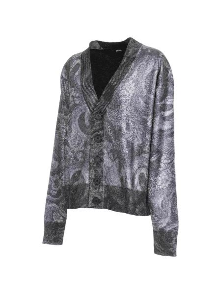 Cardigan Just Cavalli cu model floral gri
