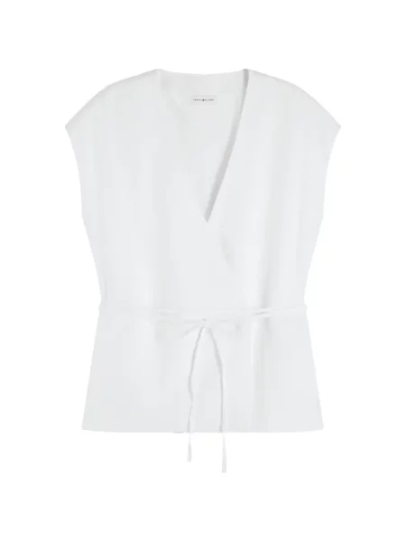 Bluză Tommy Hilfiger fără mâneci plic alb