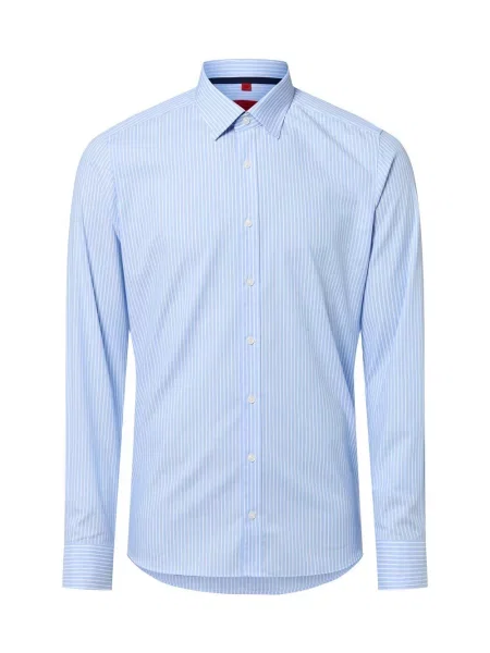 Finshley & Harding Koszula Mężczyźni Slim Fit w 37 niebieski