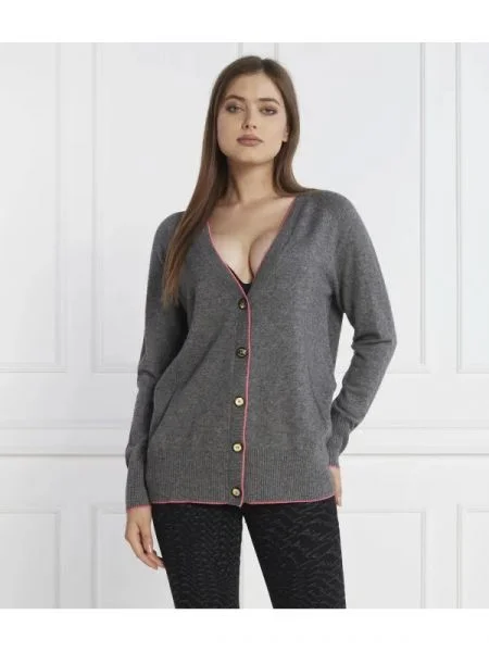 Pinko De lână cardigan cu adaos de cașmir gri