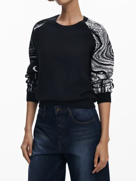 Pulover Desigual črna