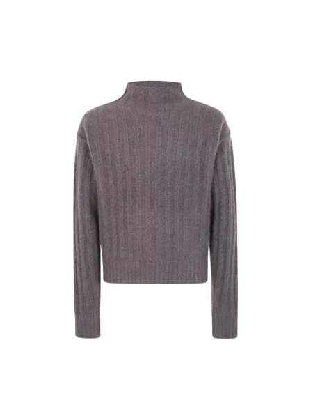 Sweter z golfem Rick Owens z kaszmiru do golfa szary