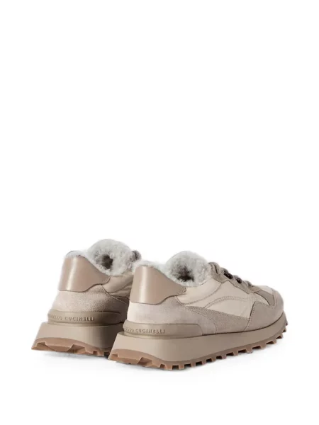 Sneakerși Brunello Cucinelli din piele de oaie