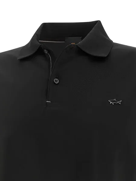 Tricou polo Paul & Shark negru