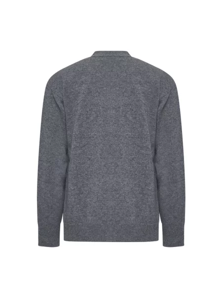 Sweter Roberto Collina z kaszmiru szary
