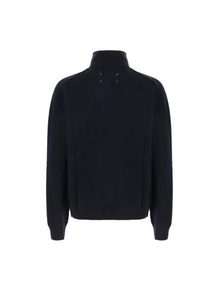 Lniany sweter z golfem Maison Margiela szary