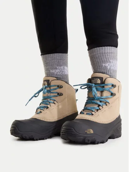 The North Face Μπότες Χιονιού Y Chilkat V Lace Wp μπεζ
