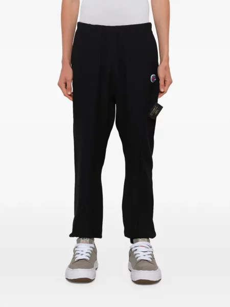 Pantaloni Undercover alergare cu autograf negru