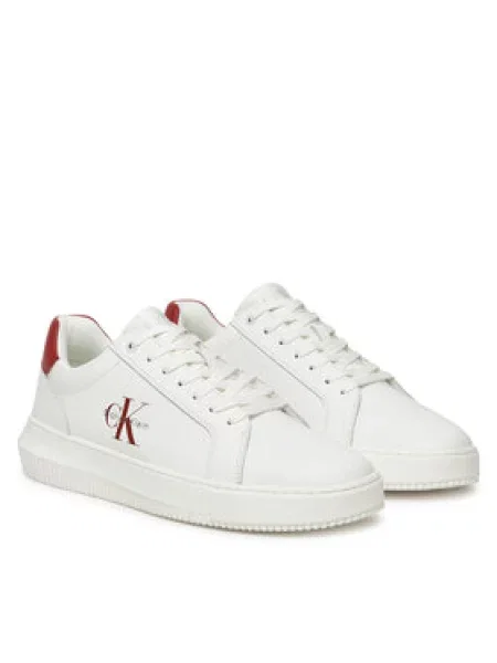 Calvin Klein Jeans Sneakersy Chunky Cupsole Monologo bílá
