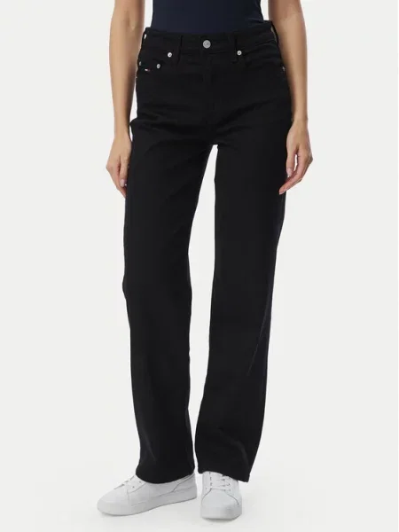 Jeansy Tommy Jeans černé