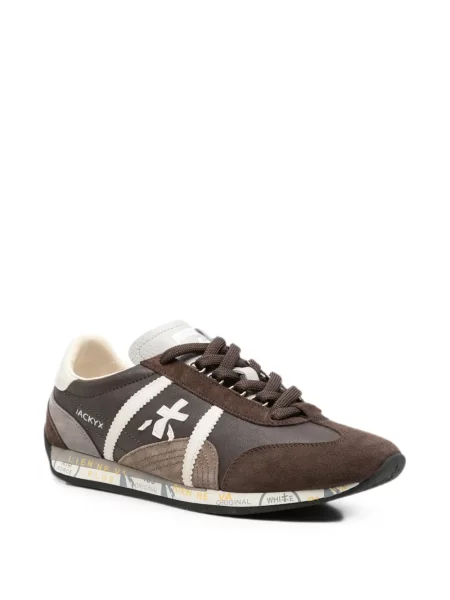 Sneakerși Premiata cu autograf maro