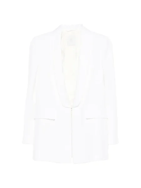 Marynarka Eleventy z szalowym kołnierzem biała