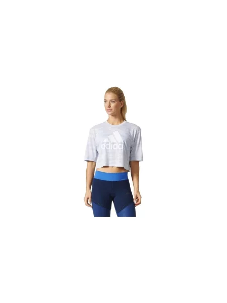 Decupat tricou Adidas albastru