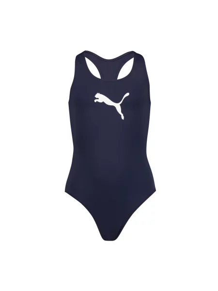 Dziewczęcy strój kąpielowy PUMA Racerback Odzież 6 Y niebieski