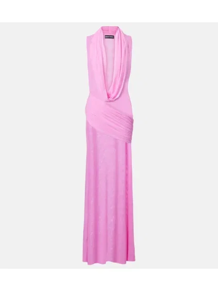 Rochie David Koma transparente roz