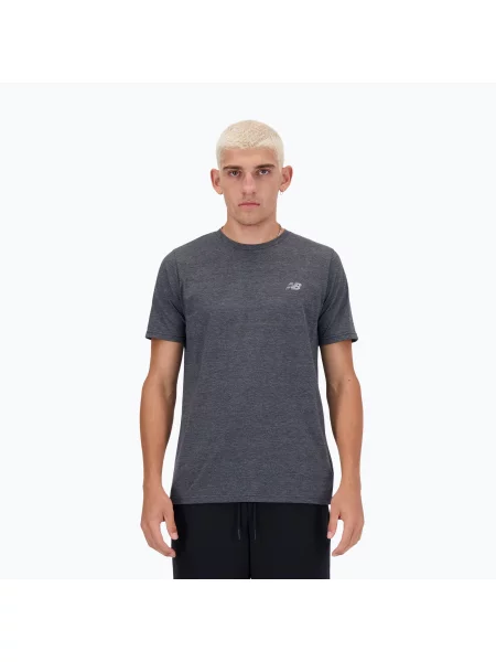 Férfi New Balance Sport Essentials Heathertech heather póló. Méret: S fekete