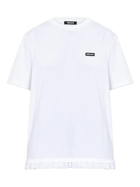 Tricou Rotate Birger Christensen cu volane alb