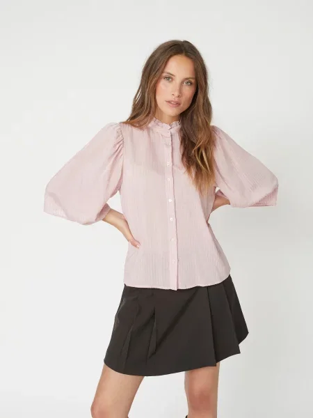Co'couture Bluză Viola auriu / pastel roz