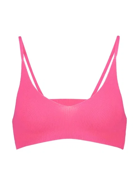 Sutien Jacquemus tricotate roz