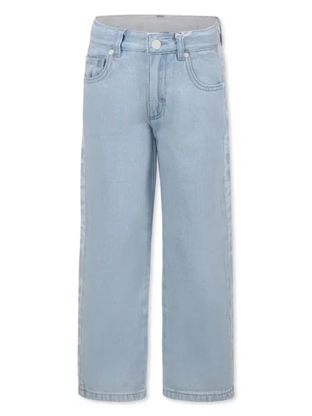 Jeansy straight leg dziecięce Stella Mccartney niebieskie