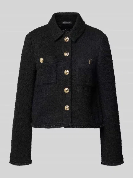 Żakiet z efektem bouclé Betty Barclay czarna