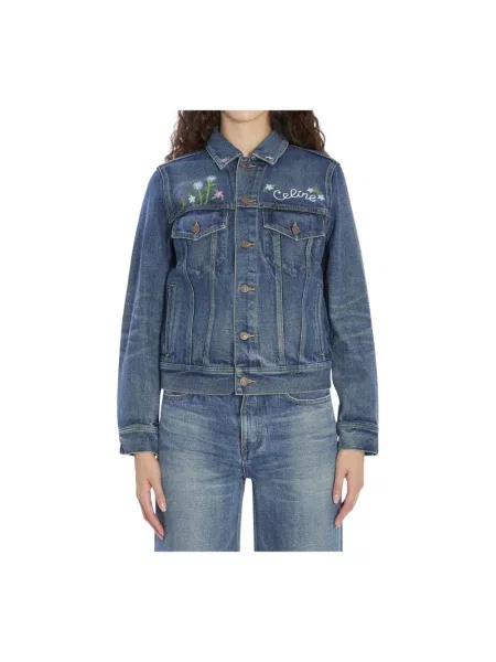 Kurtka jeansowa Céline niebieska