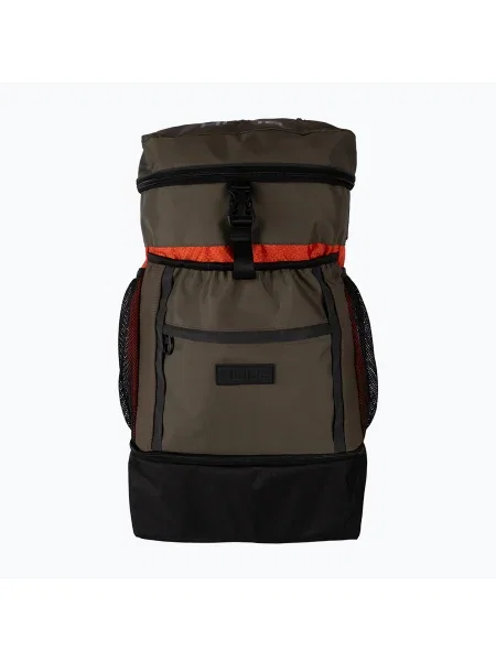 Triatlon hátizsák HUUB Transition II hátizsák 40 l olíva / narancs Transition II Rucksack barna