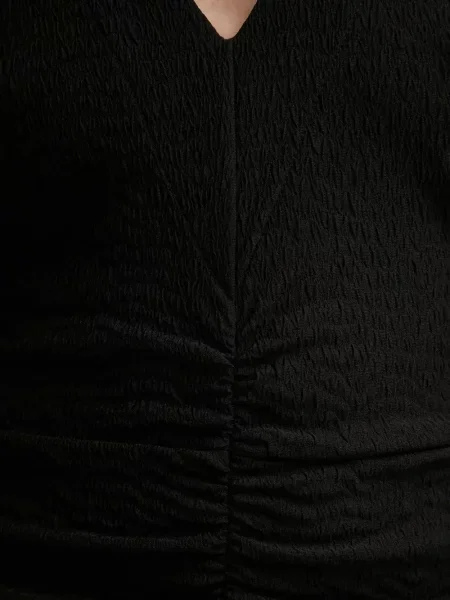 Rochie Gestuz cu decolteu în V de costum negru