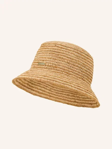Seeberger Kapelusz Słomkowy beige beżowy