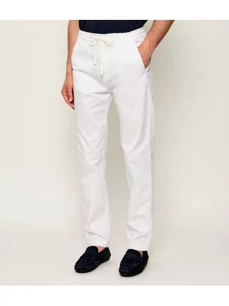 Fay Pantaloni chino alb