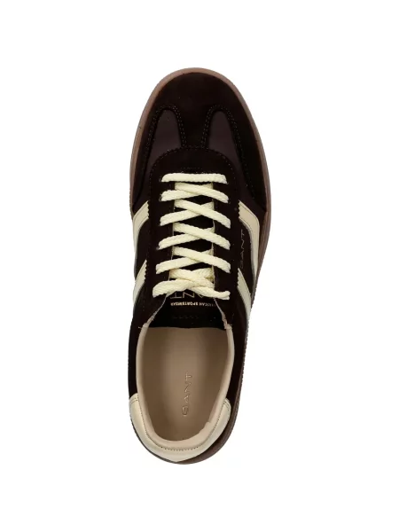 Sneakerși Gant cu dungi maro