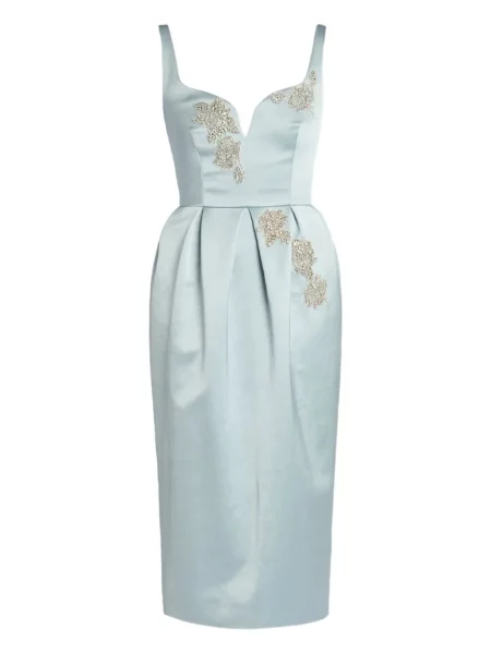 Rochie midi Erdem până la genunchi de costum albastru