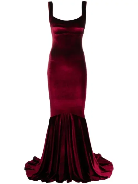 Rochie Atu Body Couture de catifea roșu