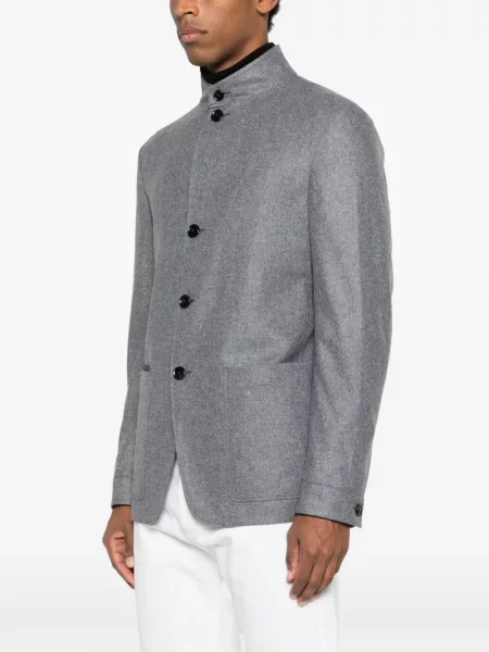 Яке Zegna джобове с копчета сиво