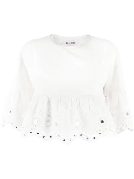 Decupat bluză Blugirl cu broderie alb