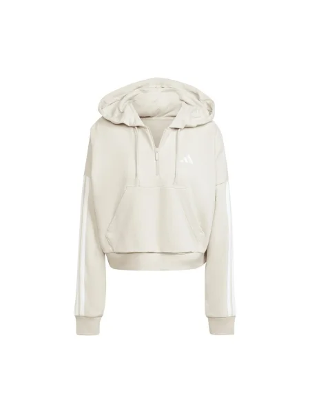 ADIDAS SPORTSWEAR Športová mikina Essentials tmavošedá / biela béžová