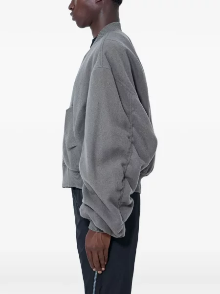 Geacă bomber Rick Owens de lână gri